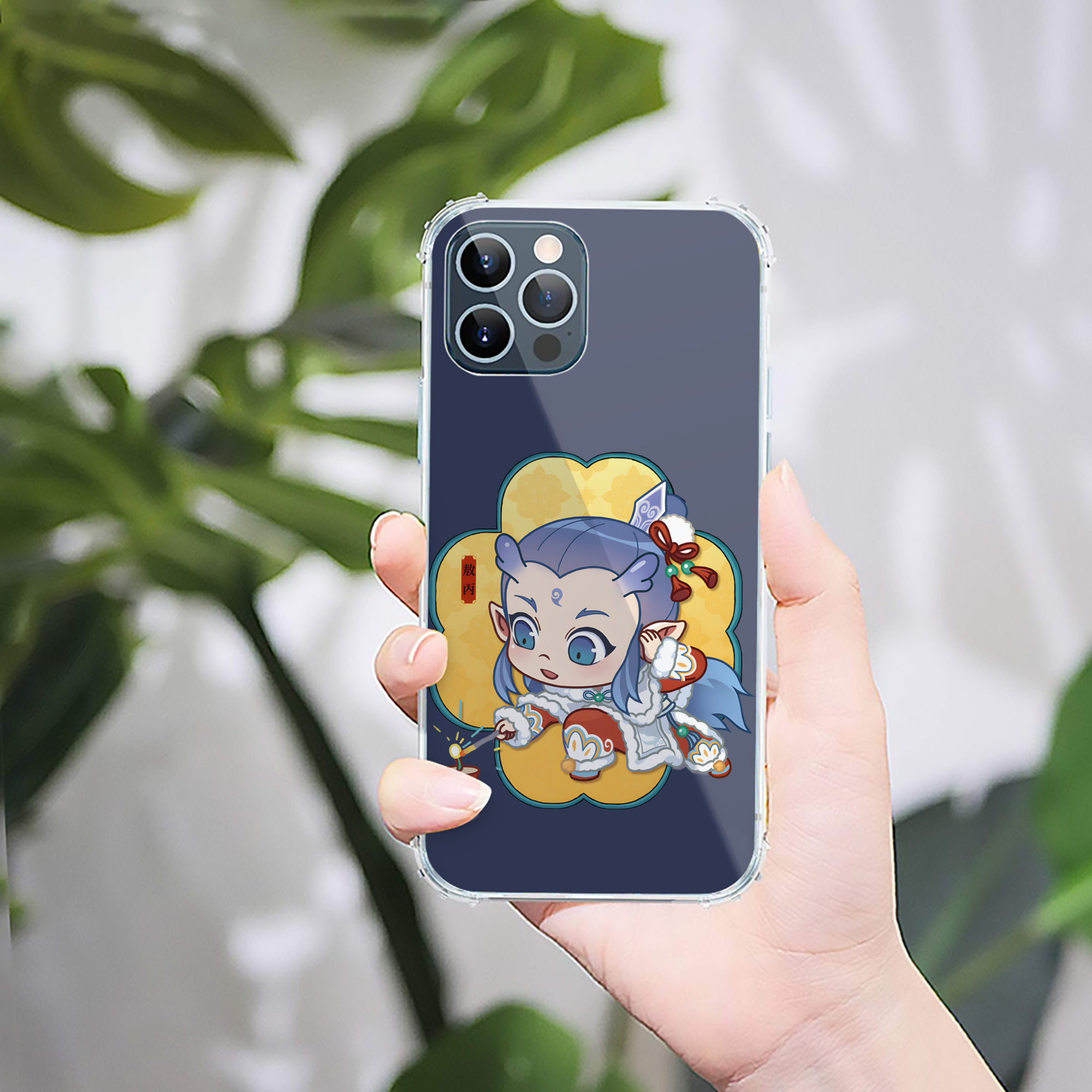 （画像用） Ne Zha 2 ナタ 魔童の大暴れ 【iPhone 12シリーズ対応】透明スマホケース（クリアソフトケース）